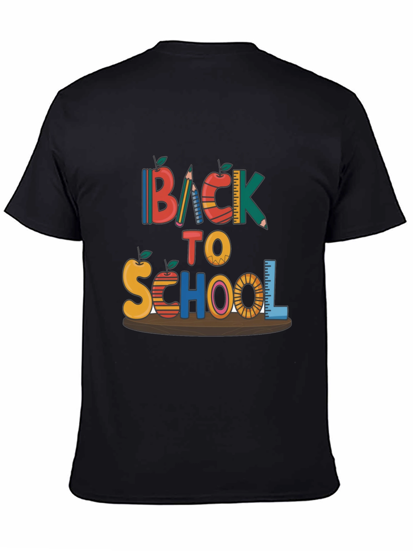 Black Back To School T-Shirt view 4