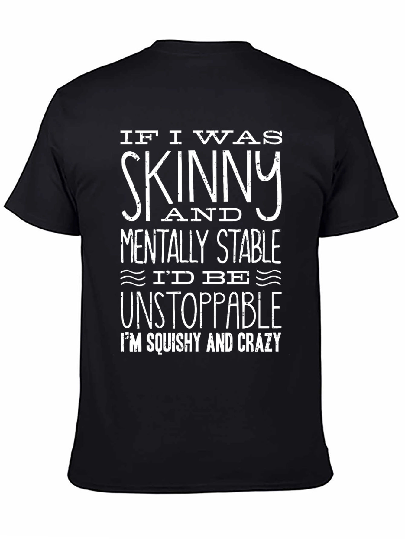 Black Skinny & Stable Graphic T-Shirt - Funny Slogan Tee view 4