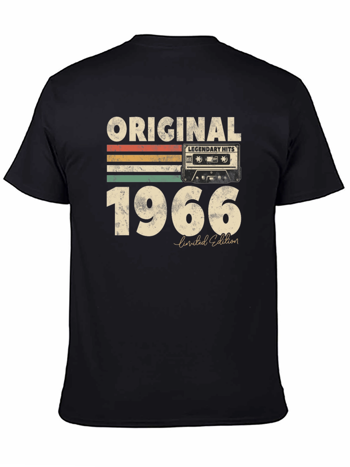 Black Original 1966 Legendary Hits T-Shirt view 4