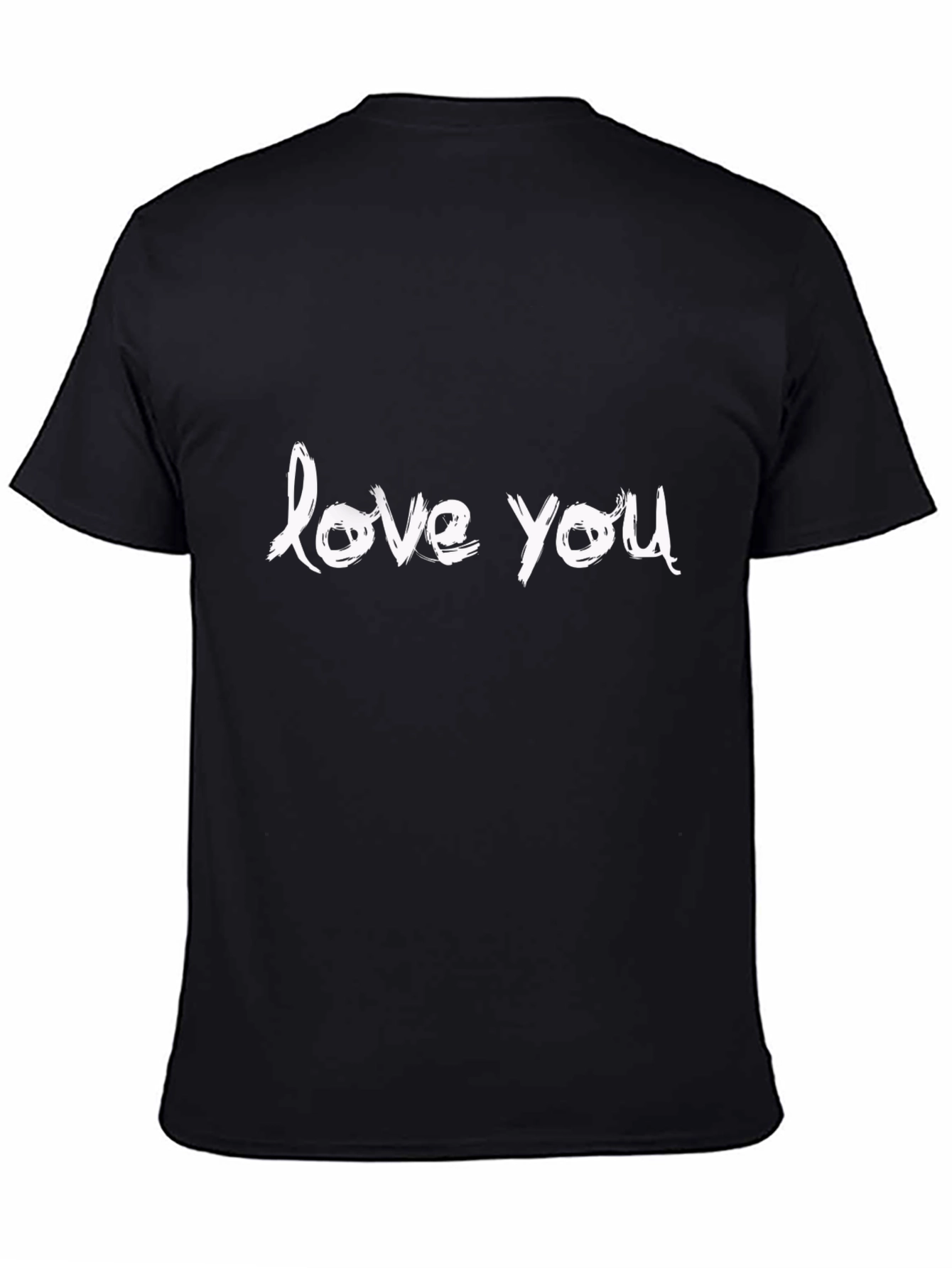 Black Love You Graphic Tee - Soft Cotton Blend view 4