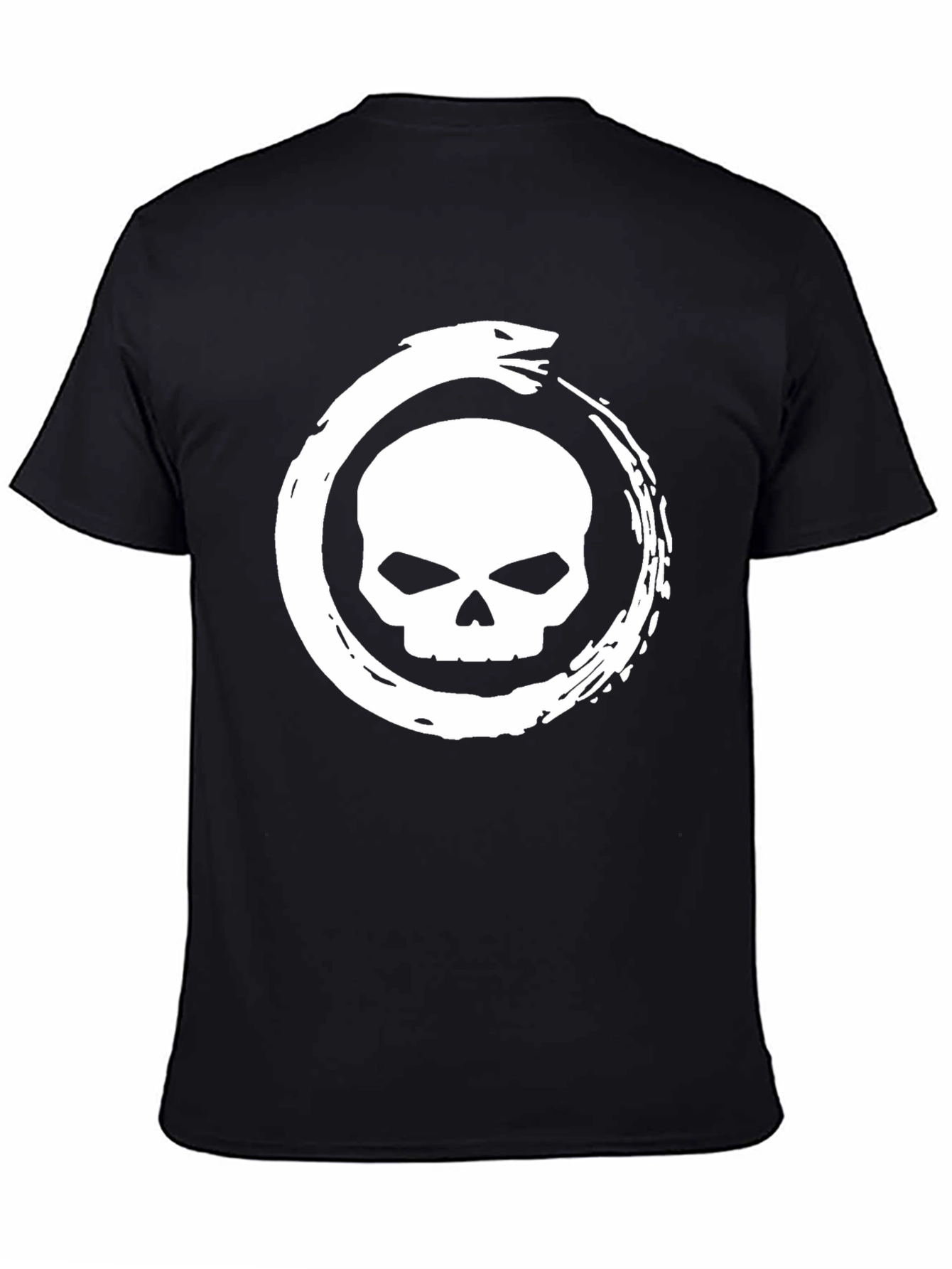 Skull & Serpent Graphic Tee - Black - 4