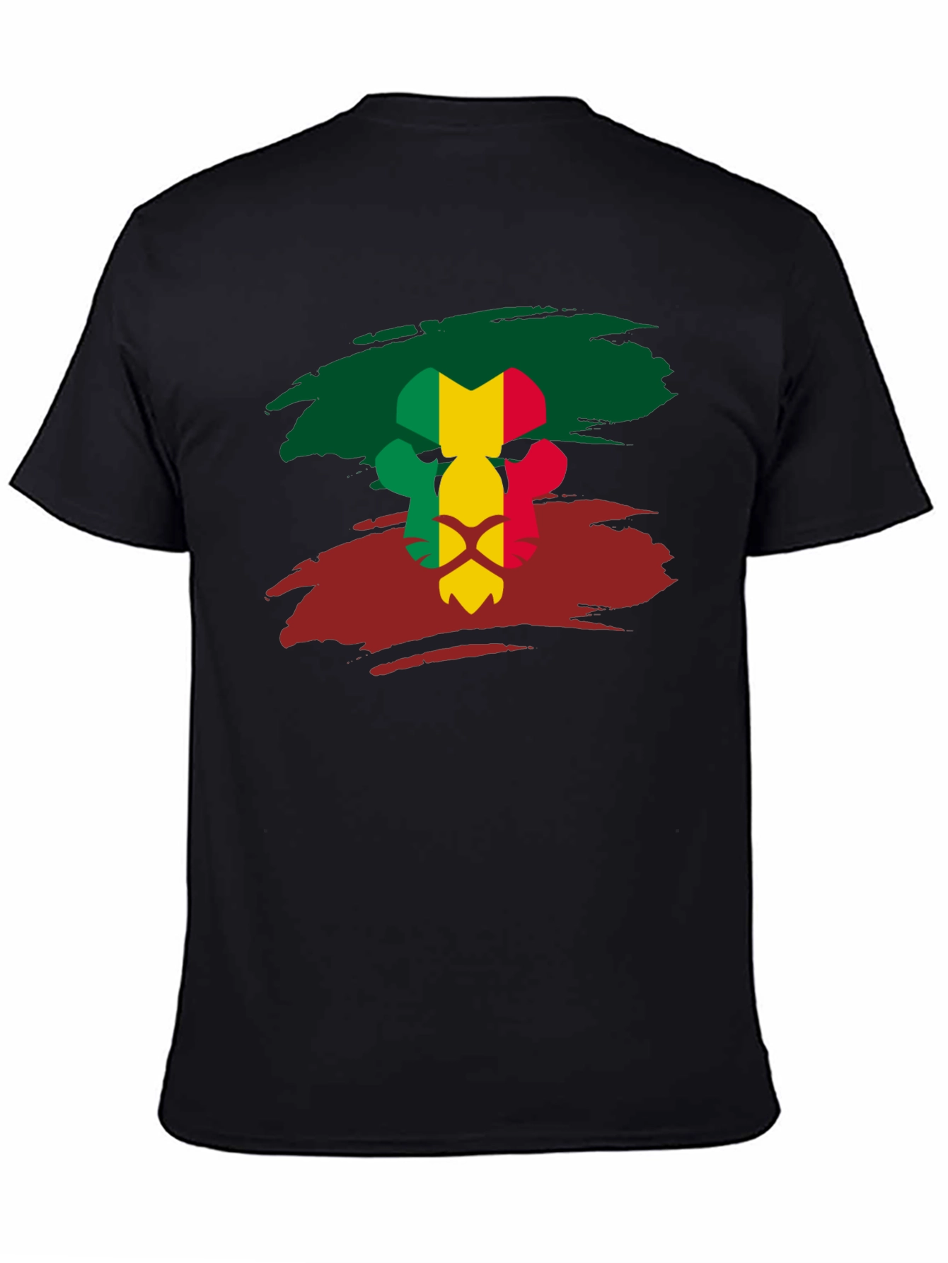 Mali Flag Lion Head T-Shirt - 4