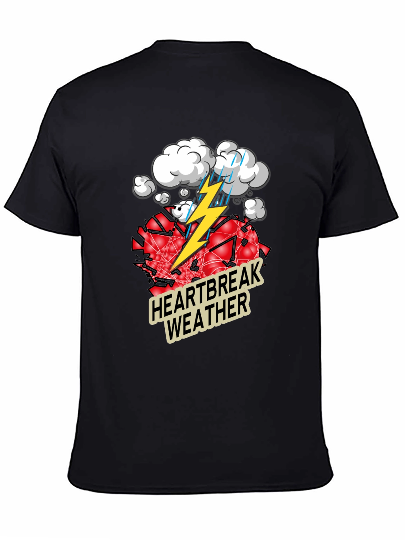 Black Heartbreak Weather Graphic Tee view 4