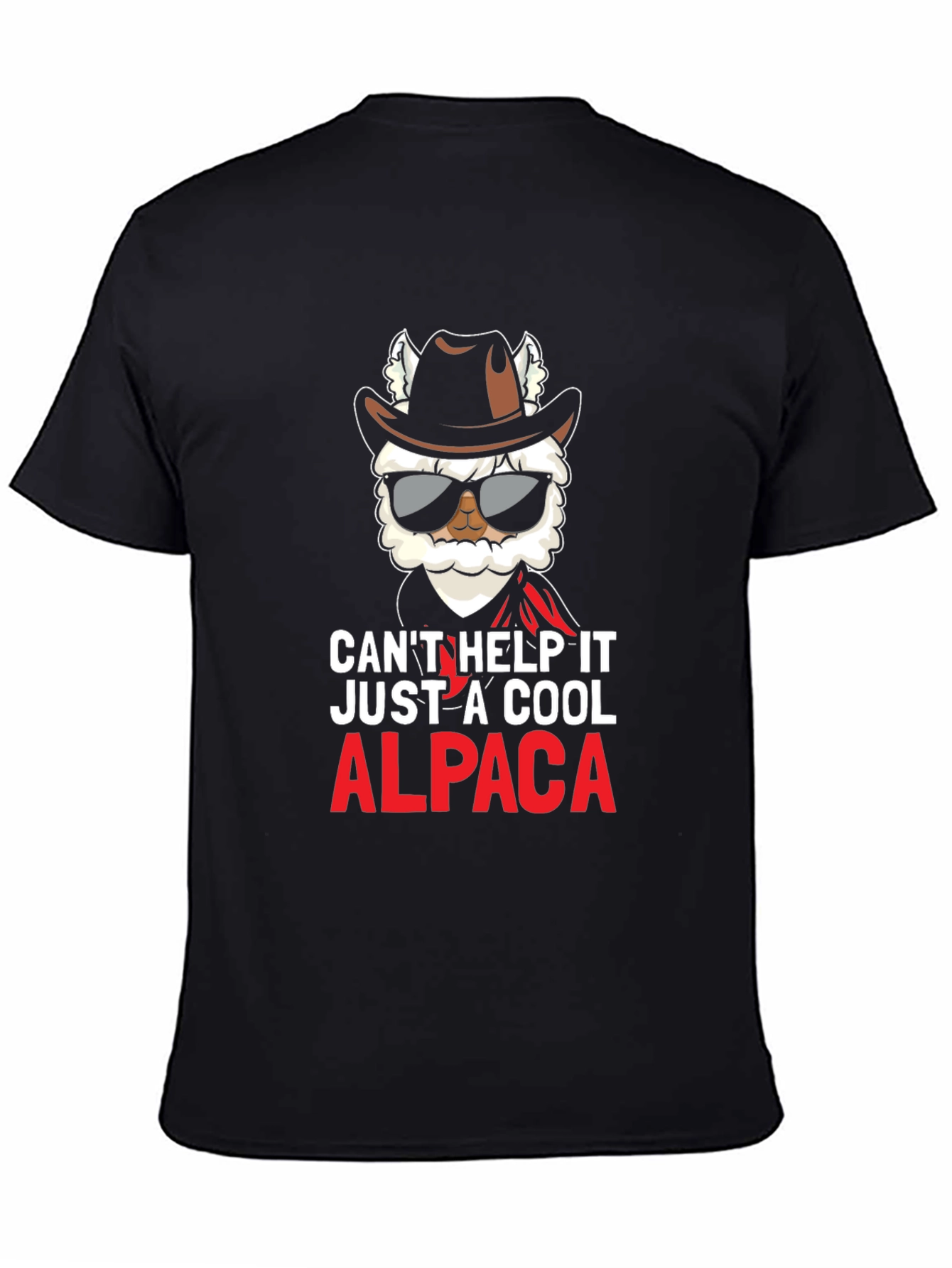 Black Cool Alpaca T-Shirt view 4