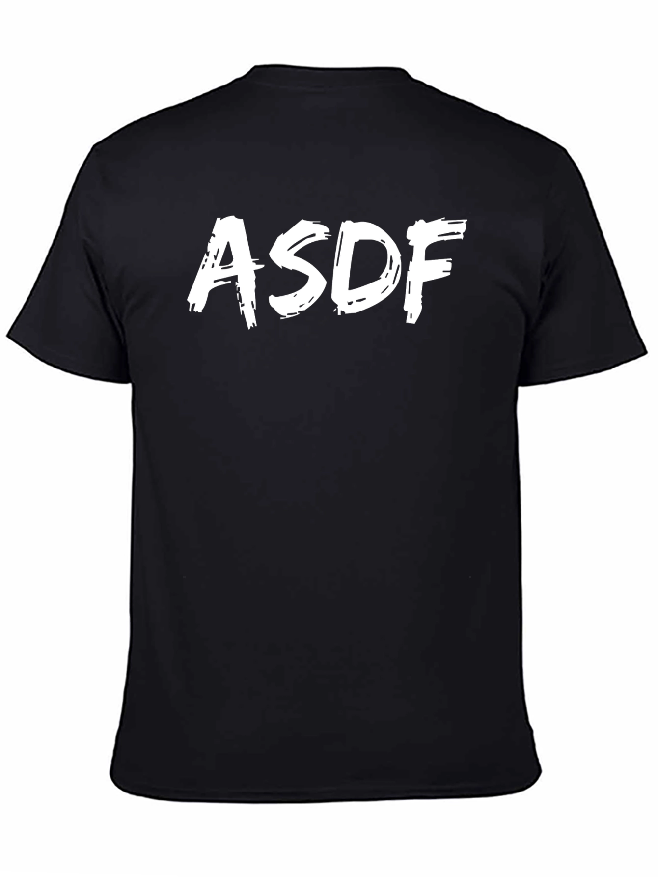 Black ASDF Black Crew Neck T-Shirt view 4