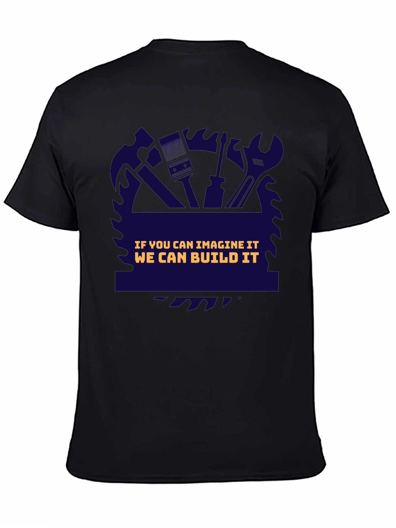 Black Carpenter's Vision T-Shirt - We Can Build It! view 4