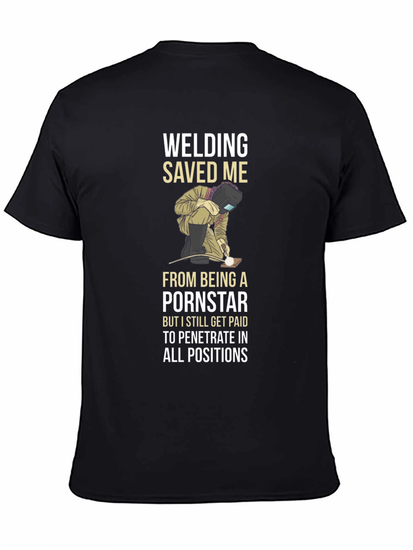 Welding Saved Me T-Shirt Funny Welder Tee - 4