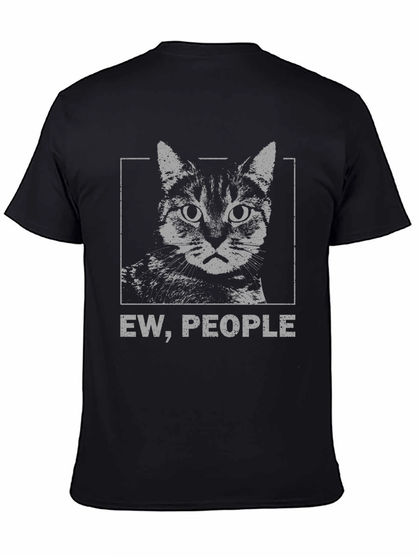 Black Ew, People Cat Graphic T-Shirt view 4