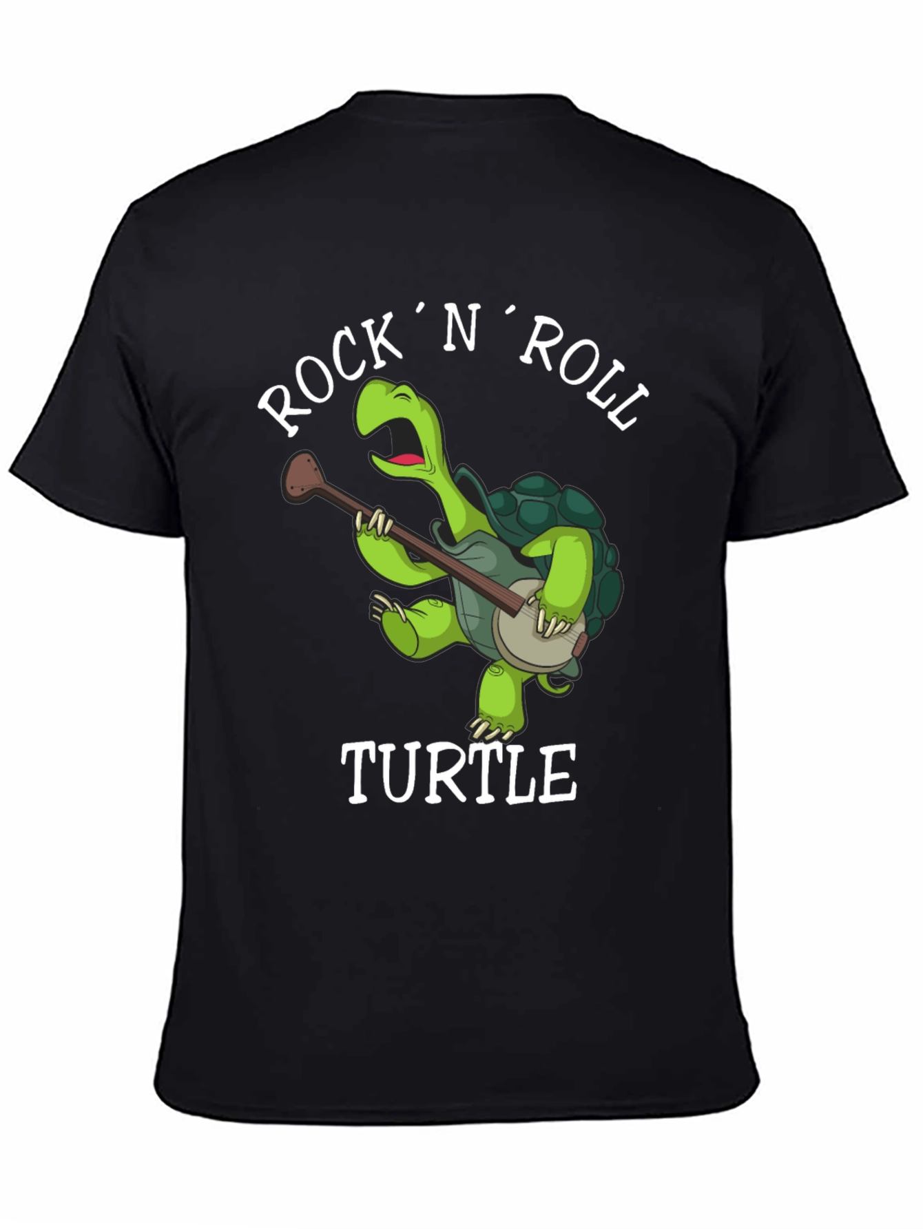Black Rock 'N' Roll Turtle T-Shirt view 4