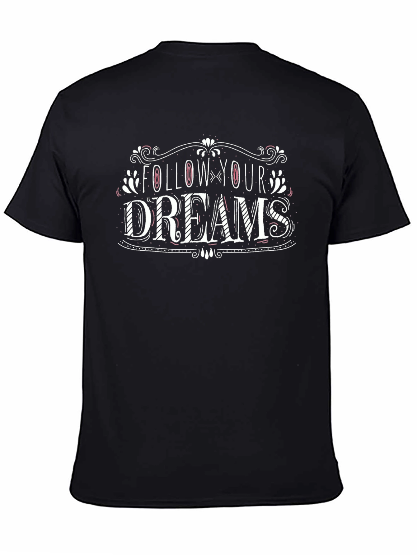 Black Follow Your Dreams Graphic Black T-Shirt view 4