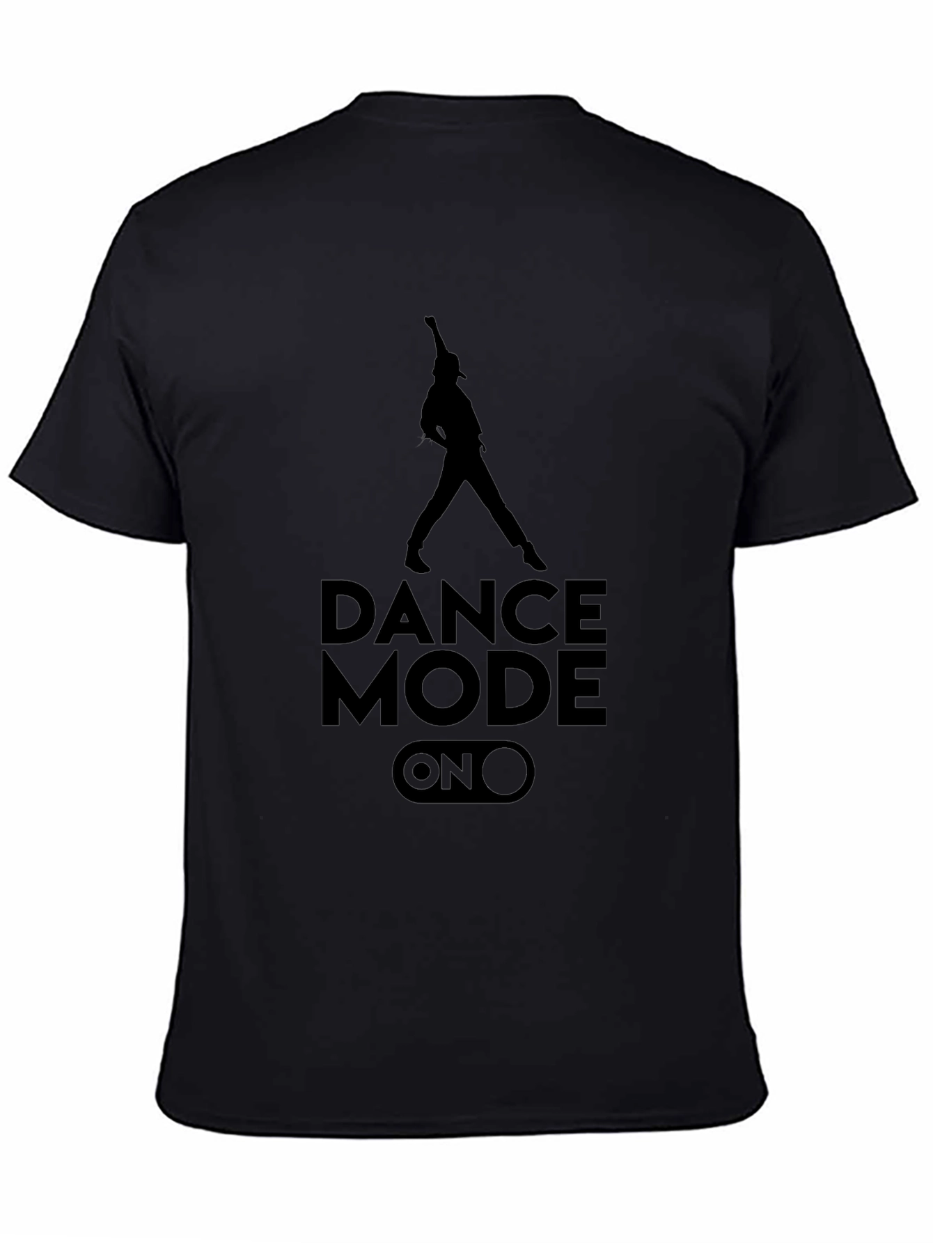 Black Dance Mode On Graphic Tee - Black view 4