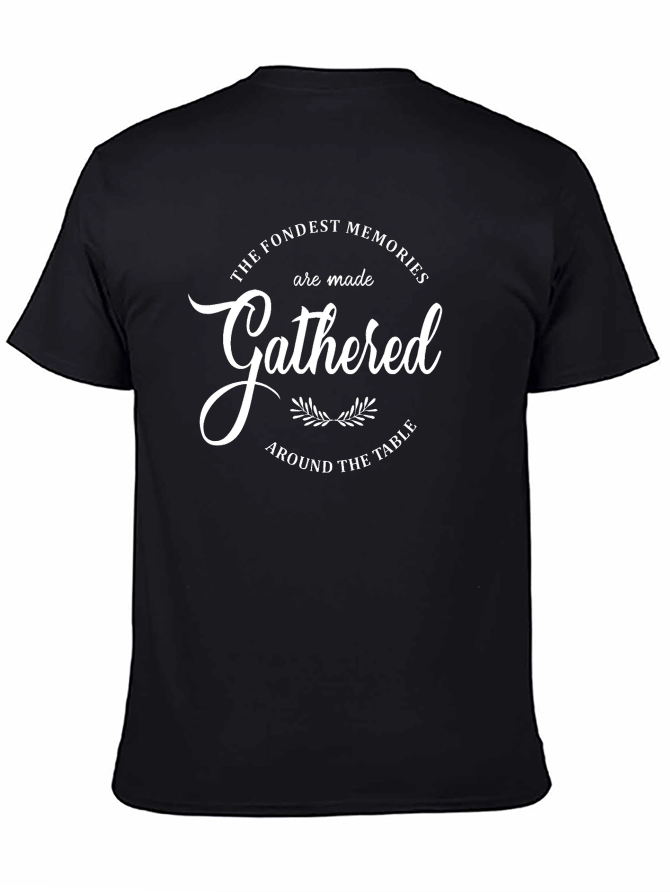 Black Gathered Memories Crew Neck T-Shirt view 4