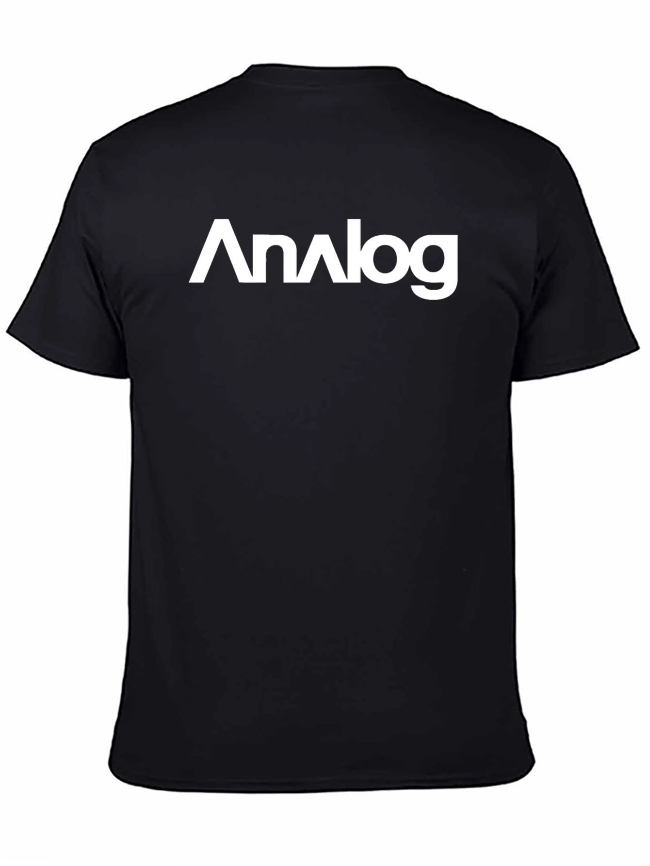 Black Analog Black Graphic T-Shirt for Men view 4