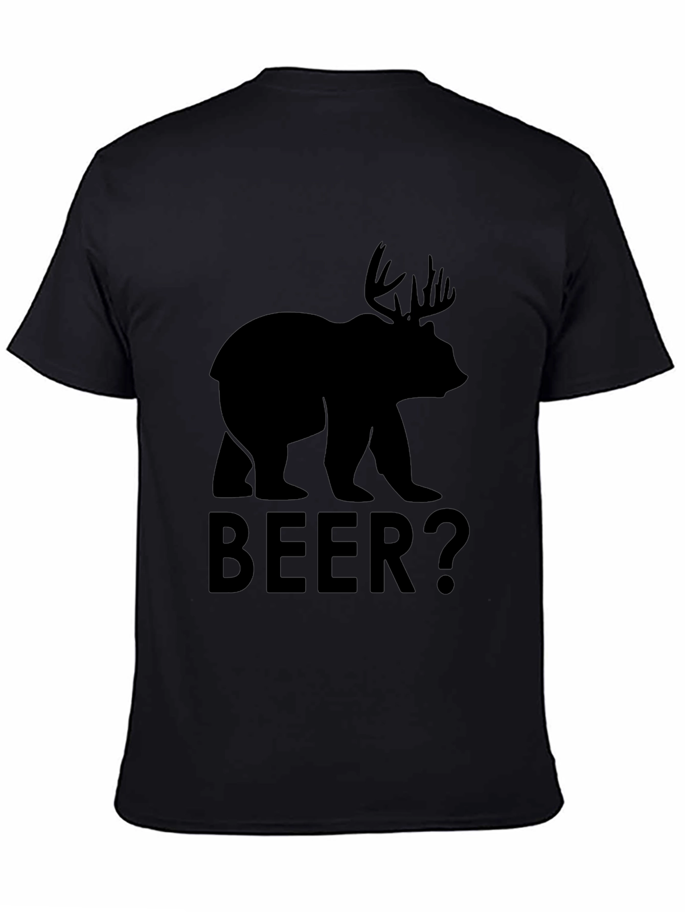Black Bear Moose "BEER?" Graphic T-Shirt view 4
