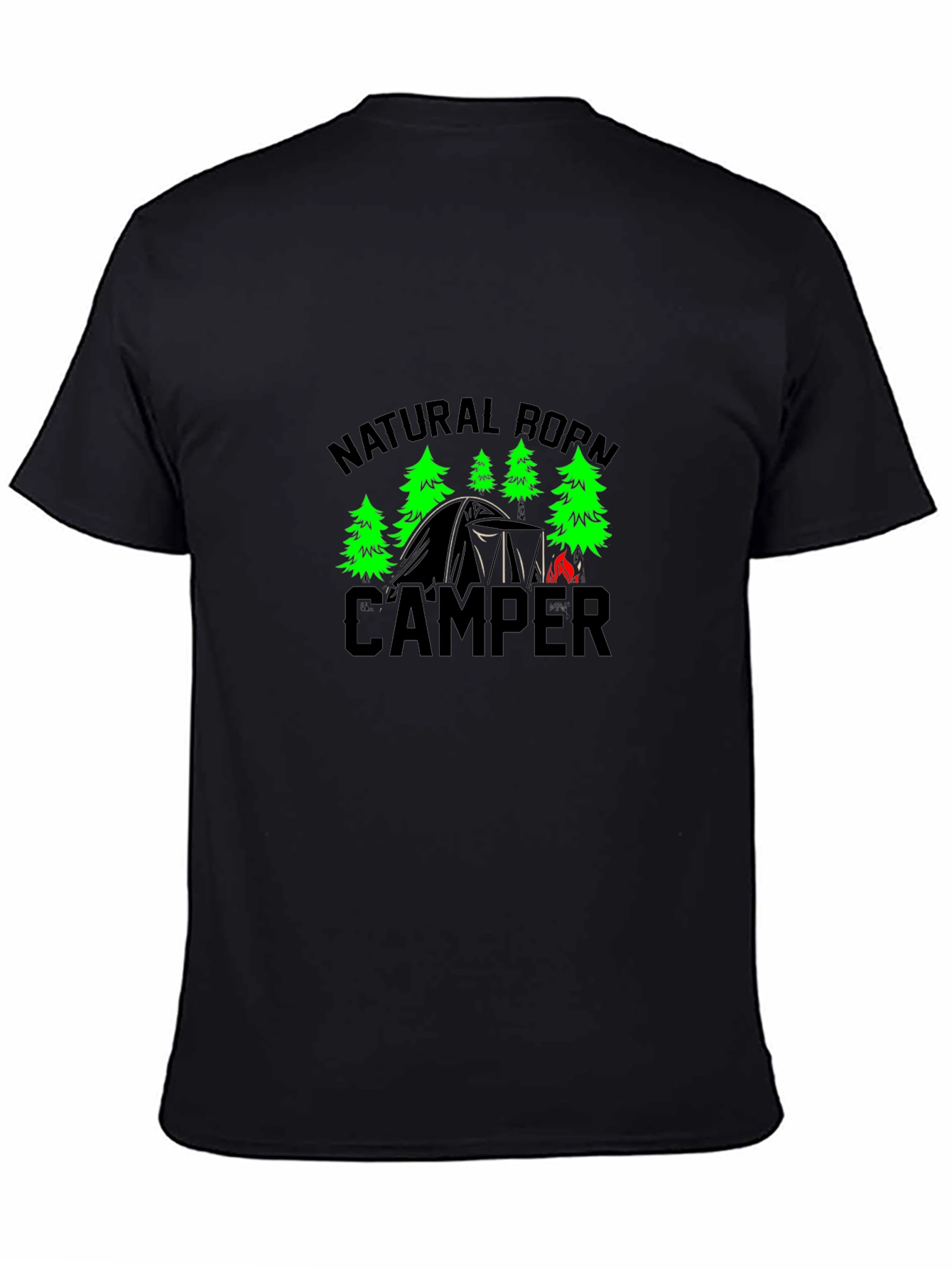 Black Natural Born Camper Black T-Shirt view 4