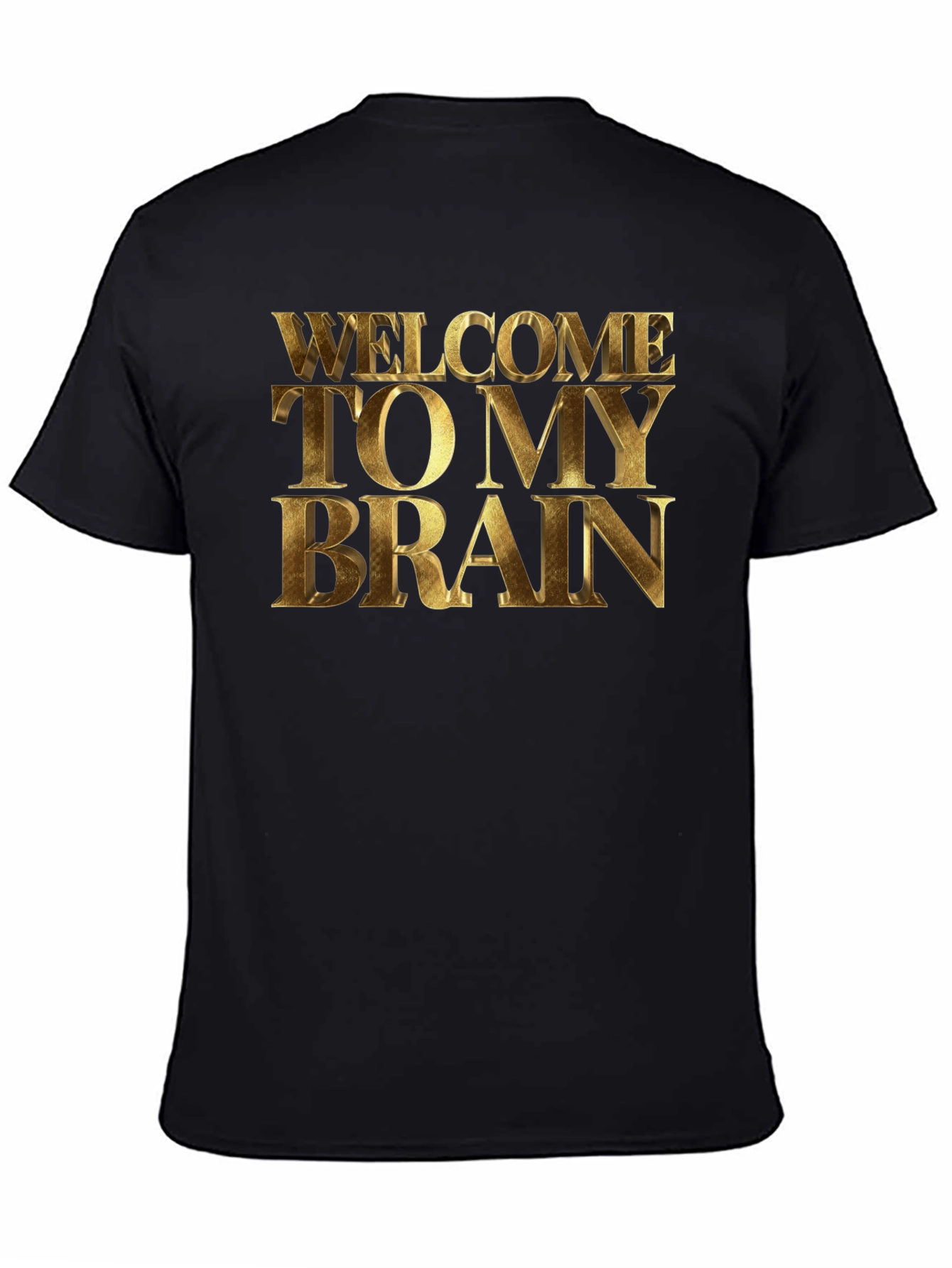 Black Welcome to My Brain T-Shirt view 4