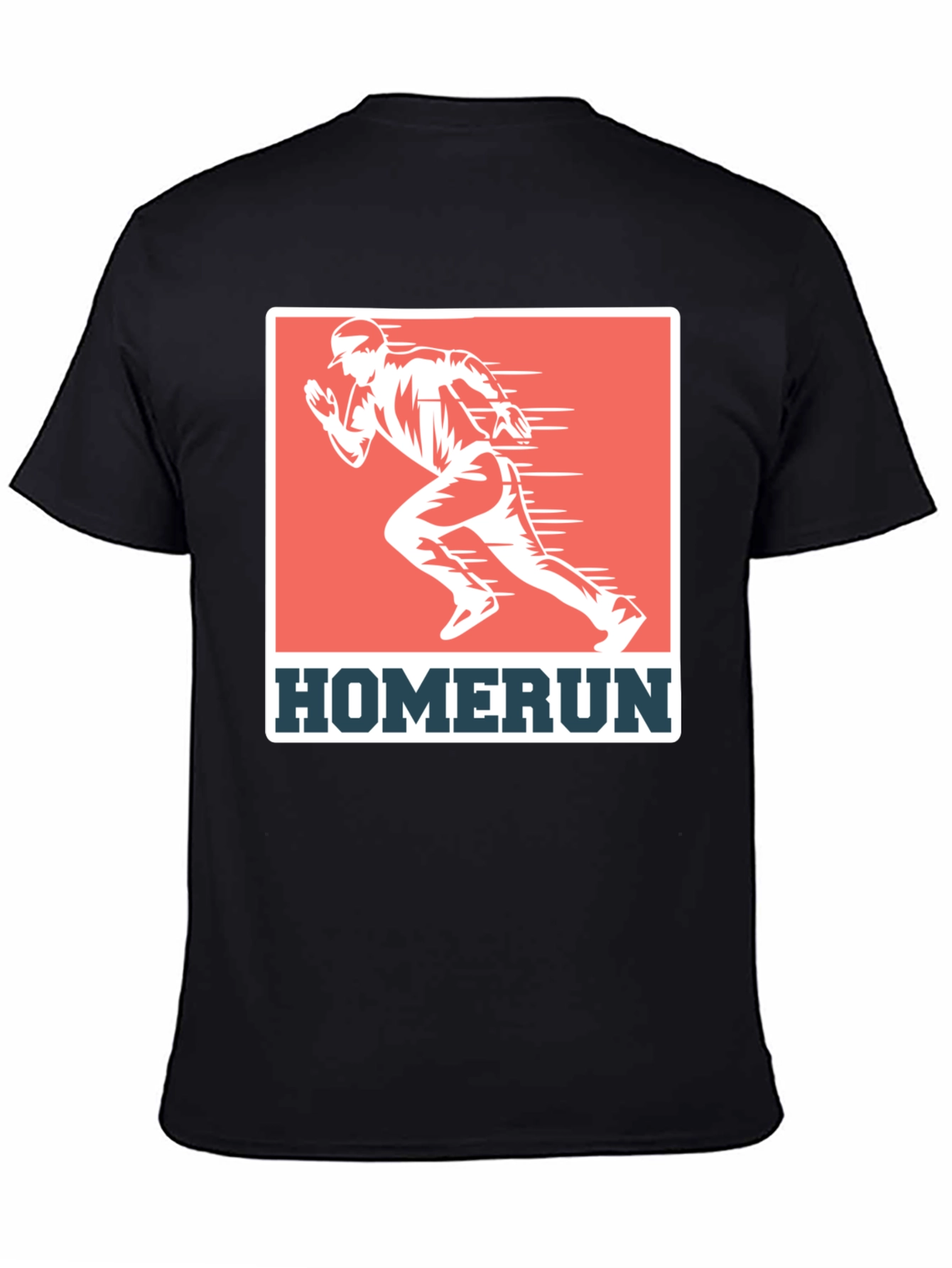Black Homerun Baseball Graphic Tee view 4