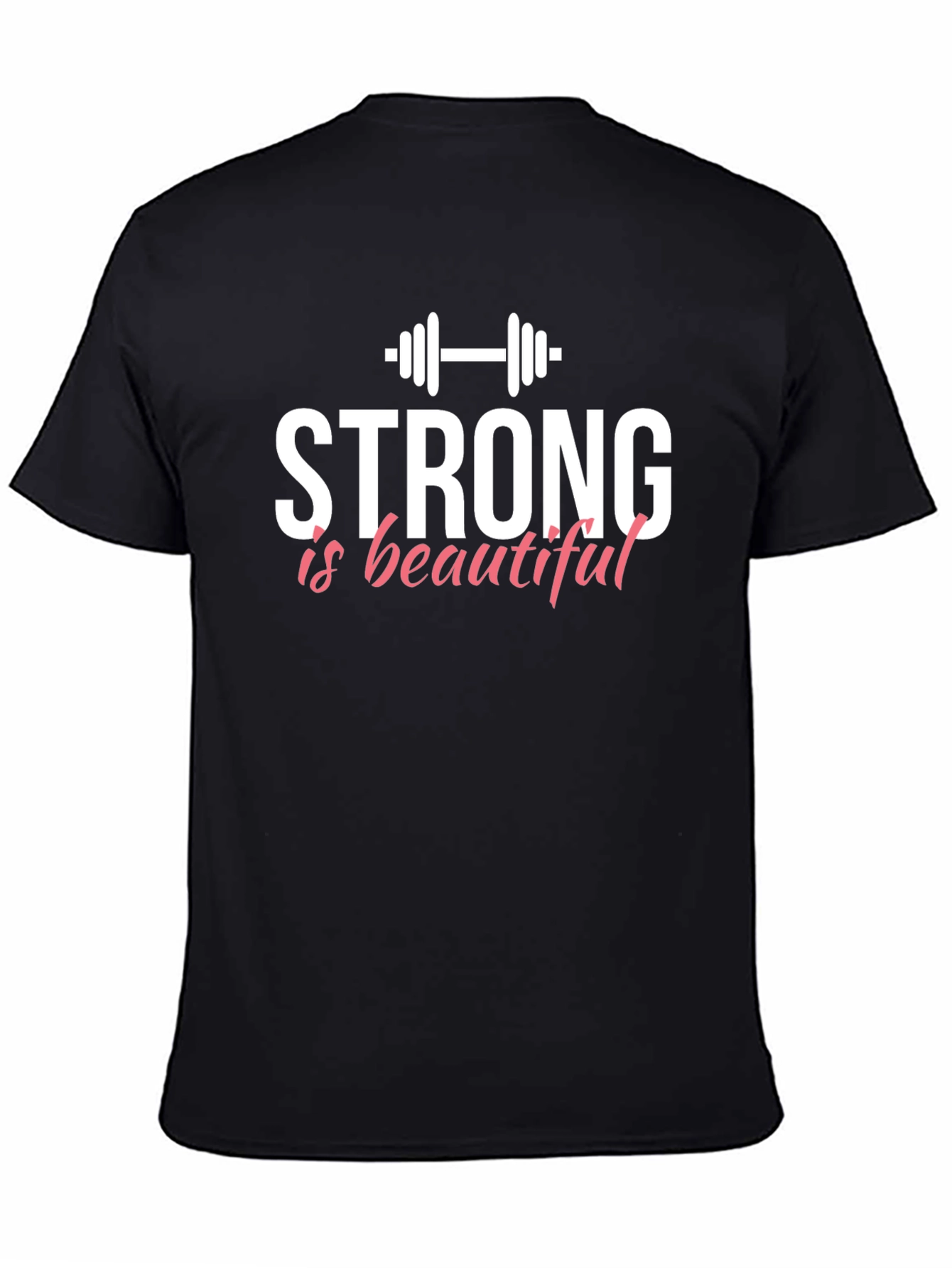 Black Strong Is Beautiful Graphic T-Shirt view 4