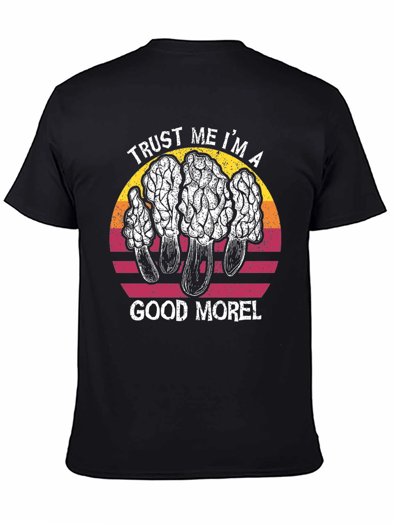 Black Trust Me I'm A Good Morel T-Shirt view 4