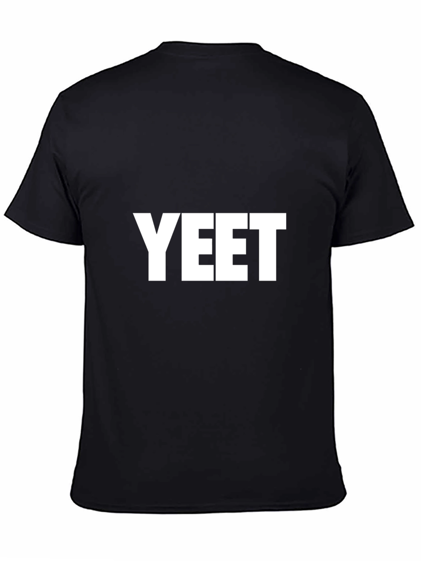 Black YEET Graphic Tee - Casual Style, Black view 4