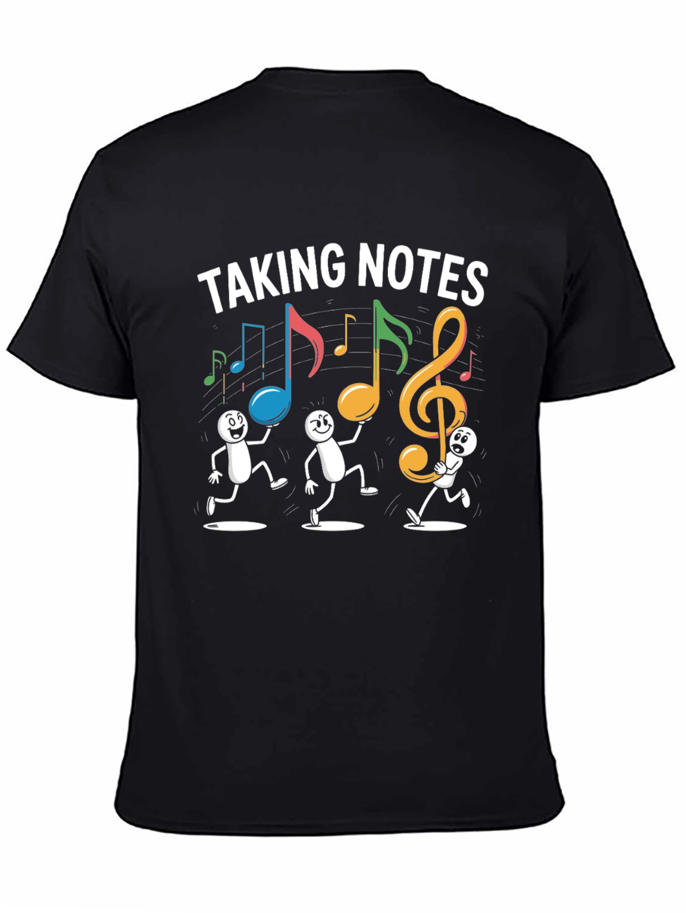 Black Taking Notes Graphic Tee view 4