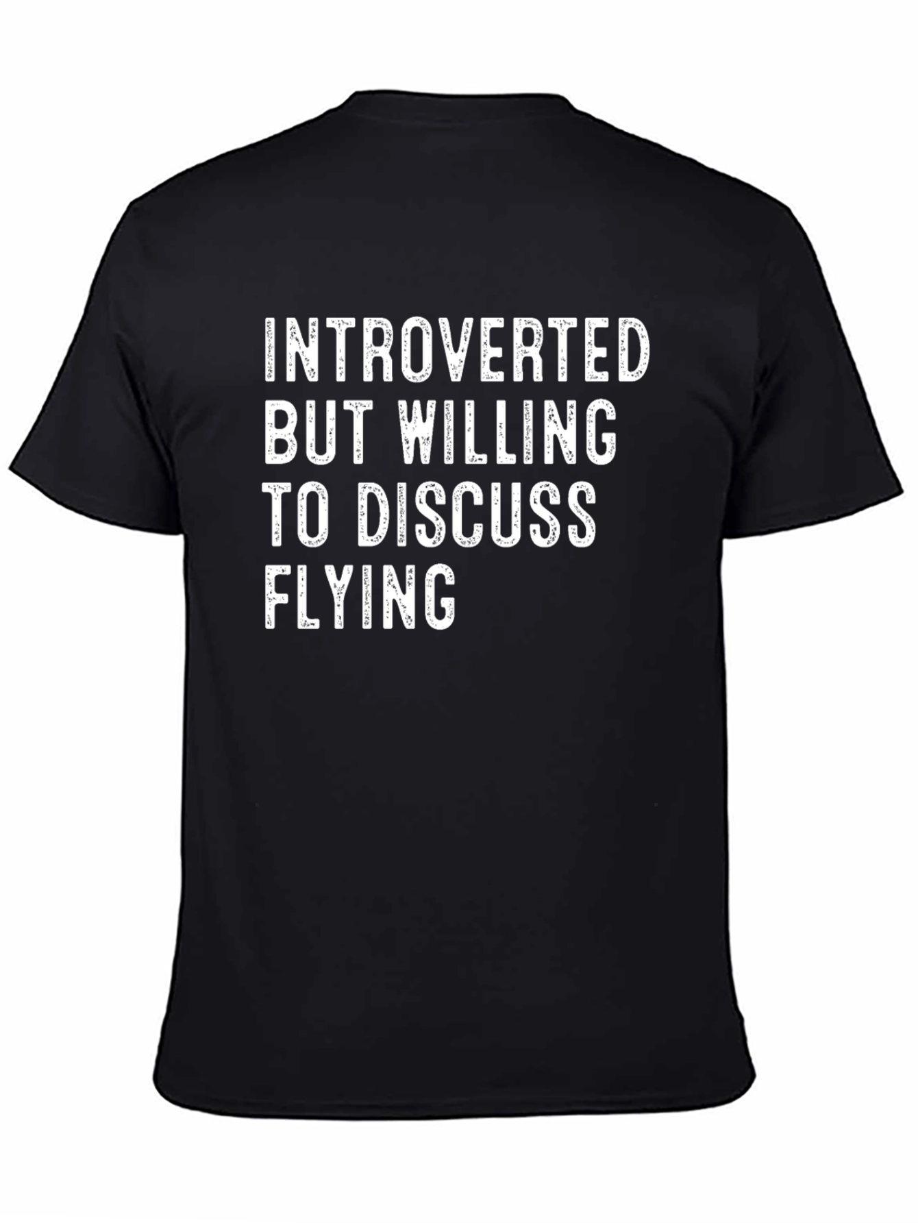Black Introverted Flying T-Shirt view 4