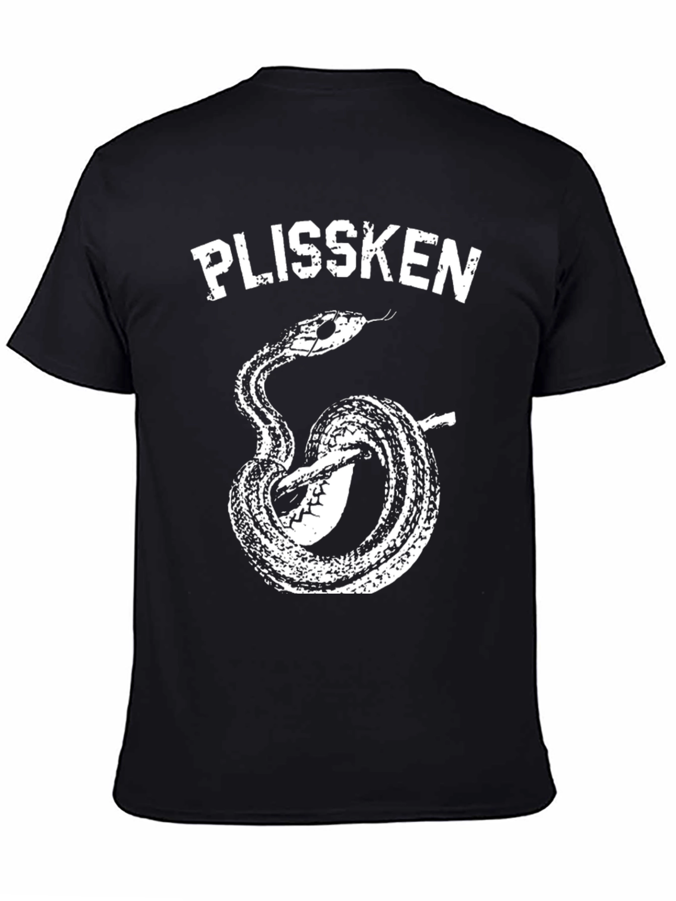 Black Plissken Snake T-Shirt - Bold Graphic Tee view 4