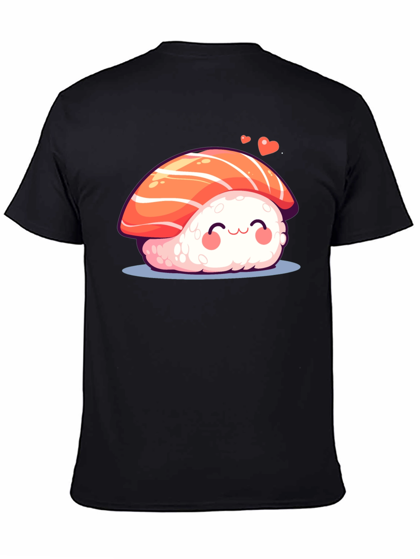 Black Cute Sushi Graphic Tee view 4