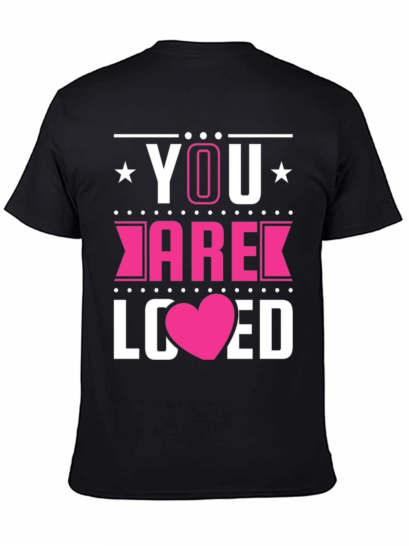 Black You Are Loved T-Shirt - Stylish Graphic Tee view 4