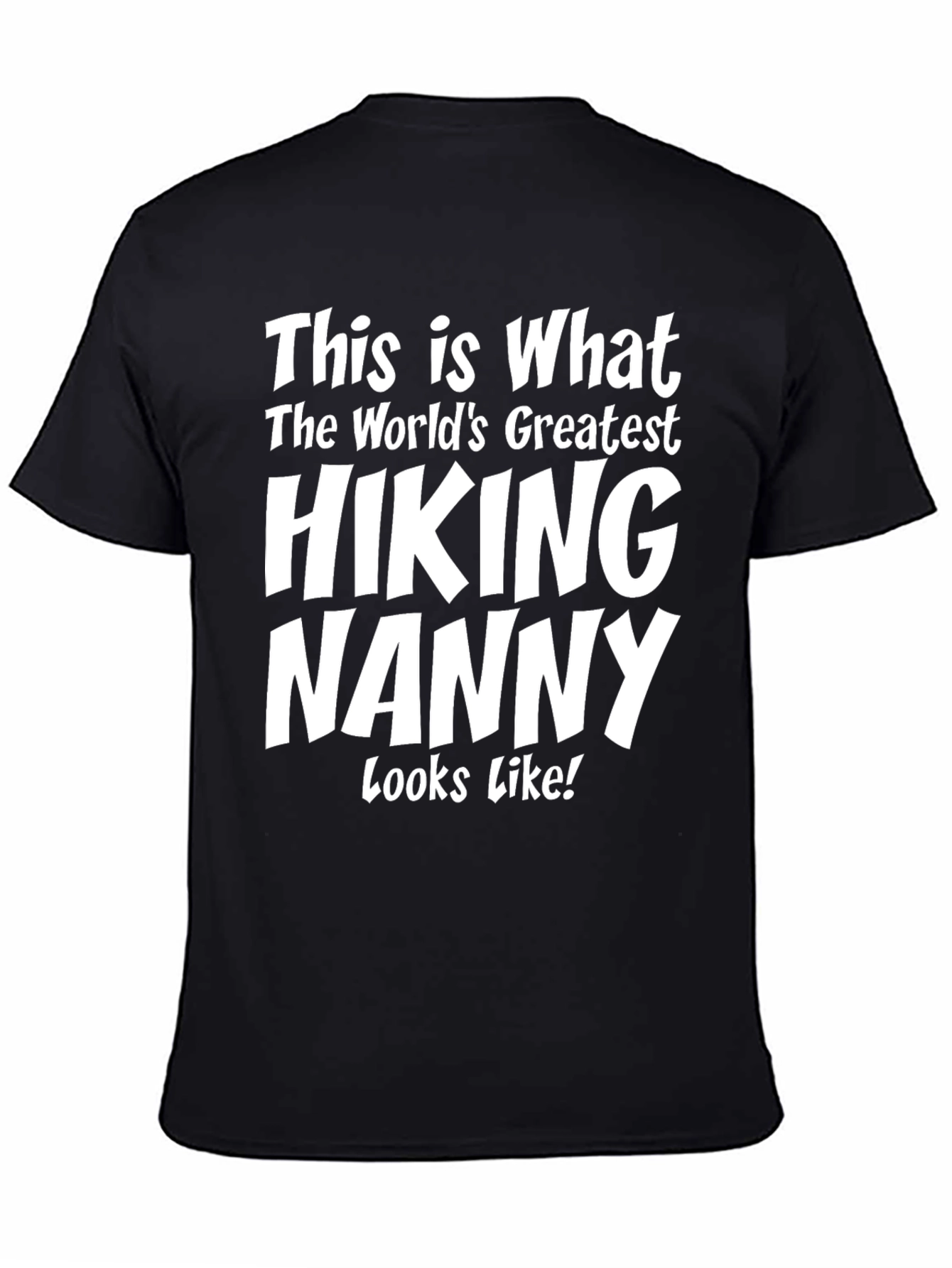 Black Hiking Nanny T-Shirt view 4