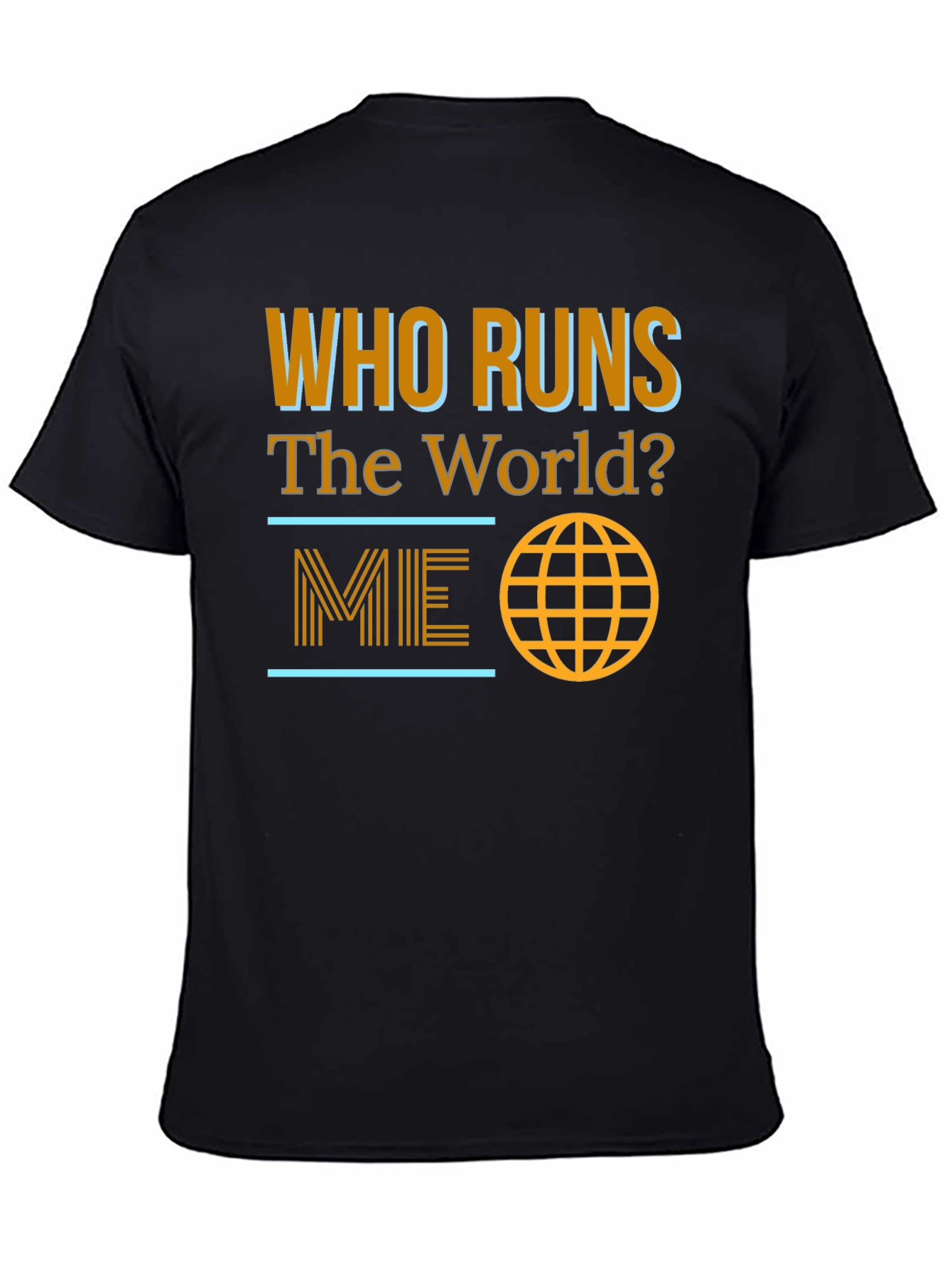 Black Who Runs the World? Graphic Tee view 4