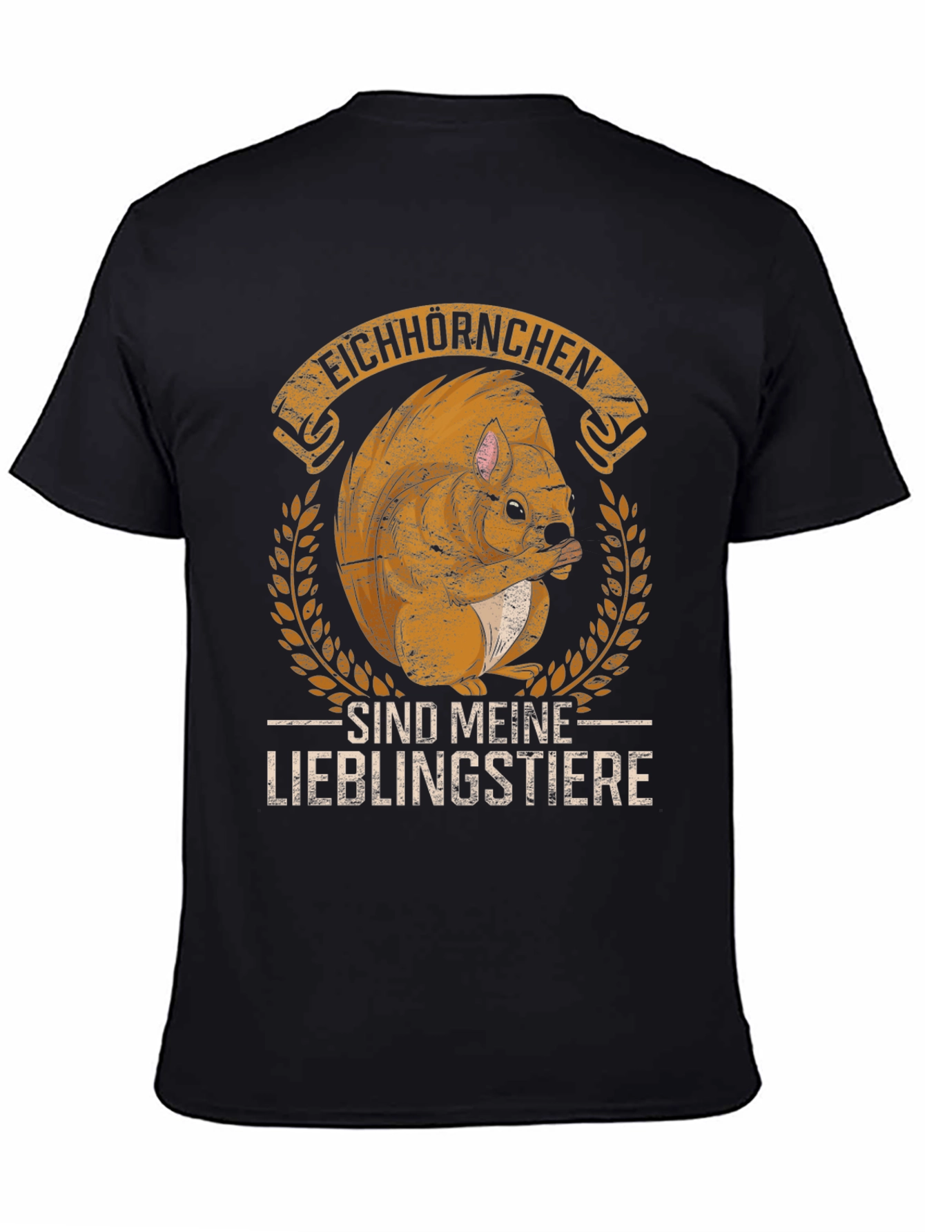 Black Eichhörnchen Squirrel T-Shirt - My Favorite Animals view 4