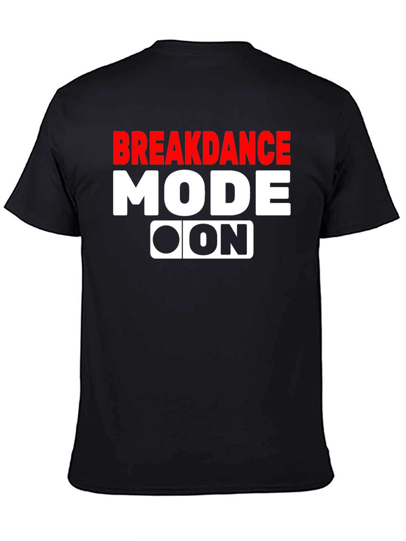 Black Breakdance Mode On Graphic Tee view 4