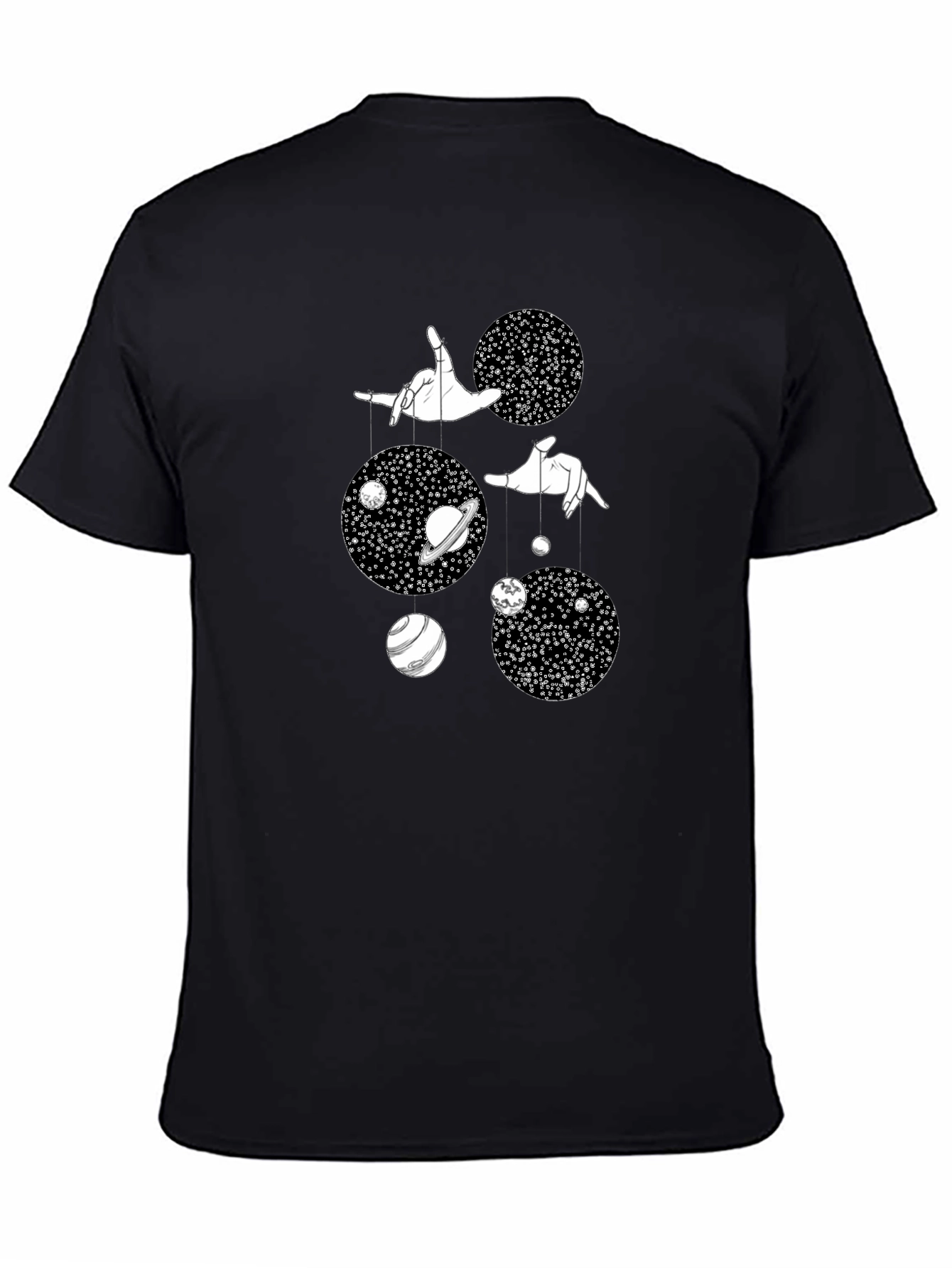 Black Cosmic Marionette Graphic Tee - Black view 4