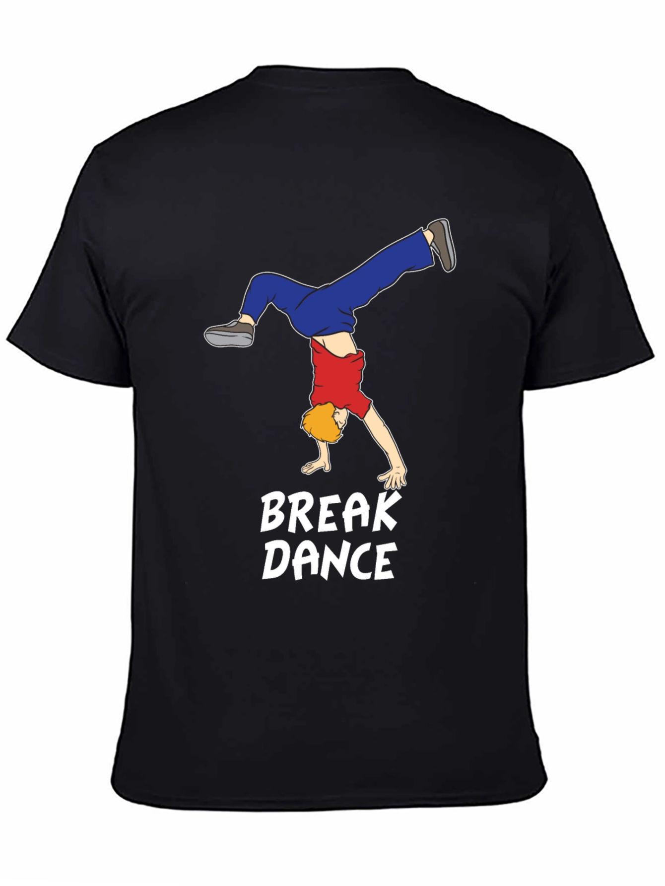 Black Break Dance T-Shirt: Stylish Cotton Tee for Dance Lovers view 4