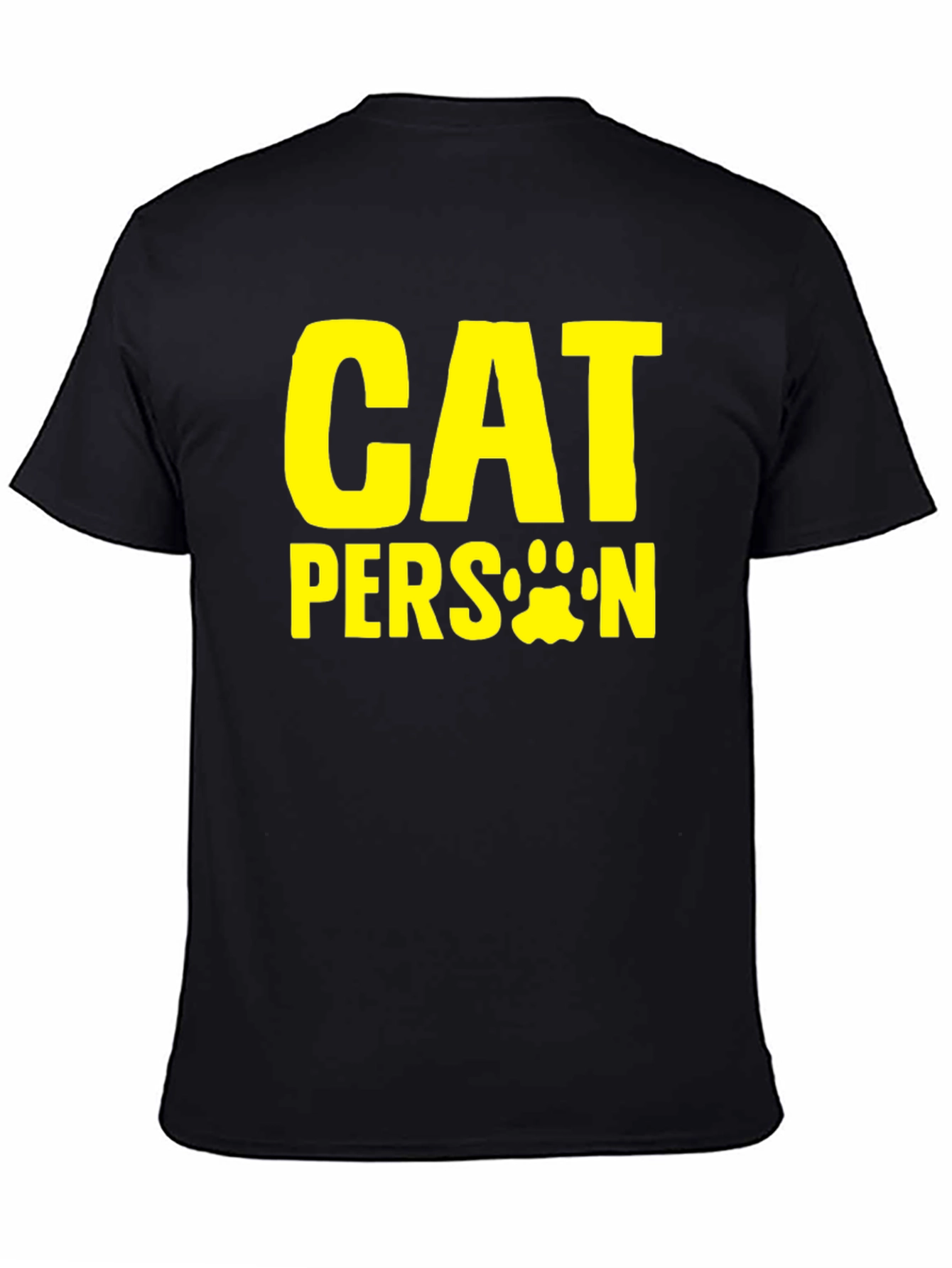 Black Cat Person T-Shirt - Funny Pet Lover Tee view 4