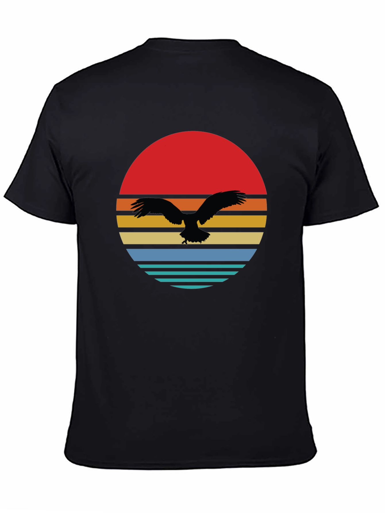 Retro Eagle Sunset Graphic Tee - 4