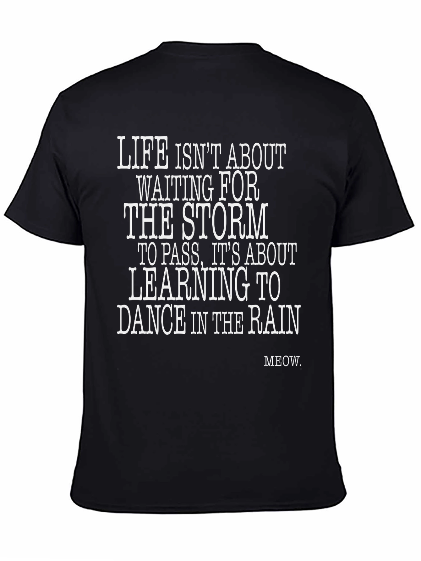 Black Dance in the Rain Graphic Tee - Black view 4