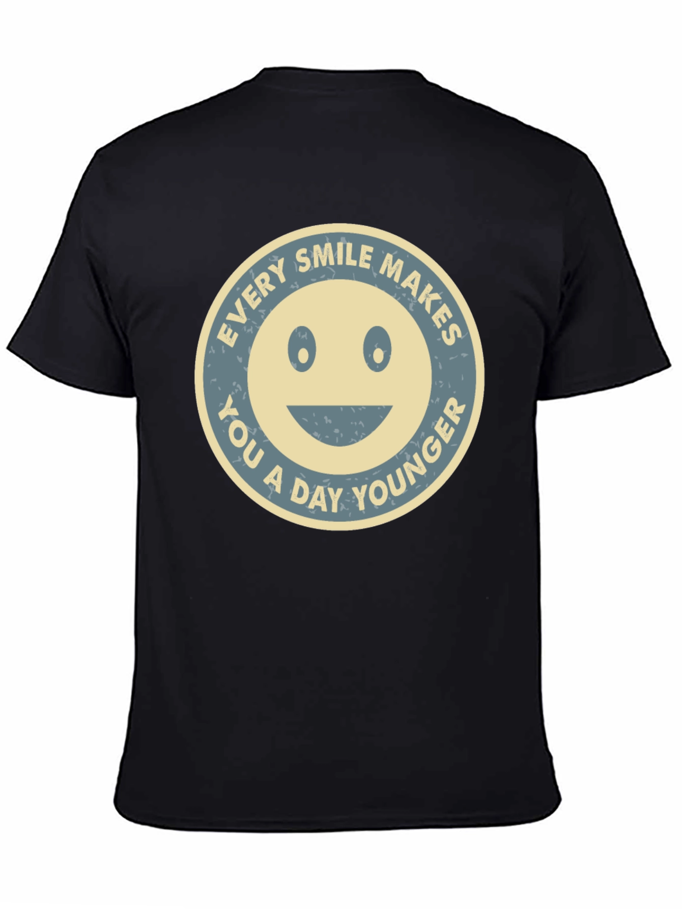 Black Smile Makes You Younger Graphic Tee view 4