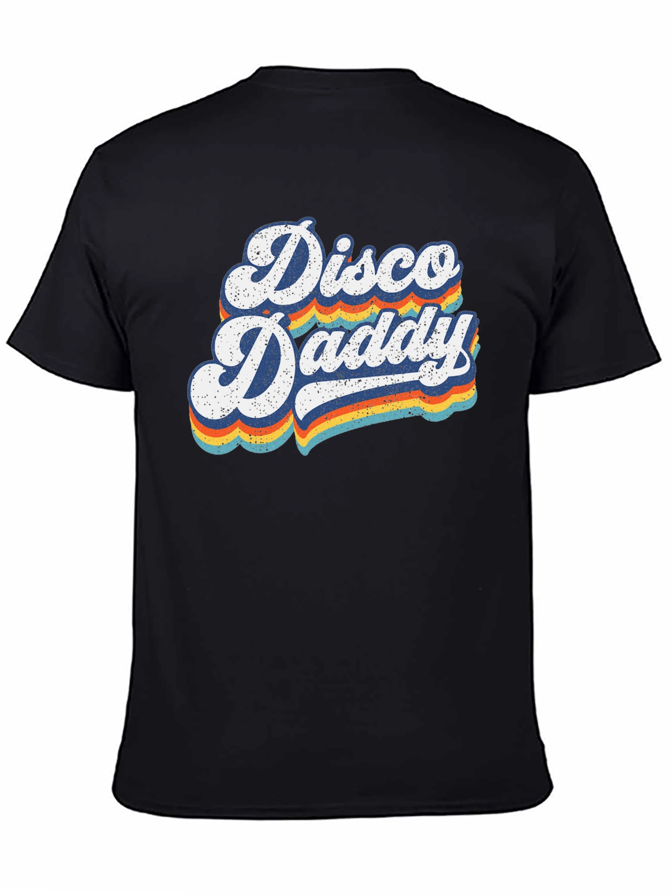Black Retro Disco Daddy T-Shirt - Vintage Style view 4
