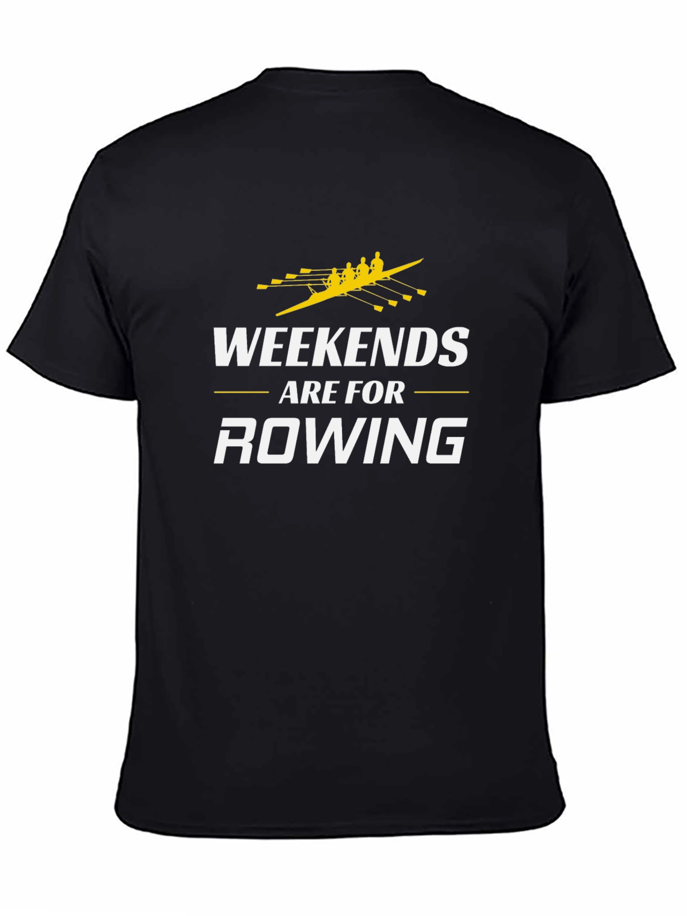 Black Weekends are for Rowing T-Shirt view 4