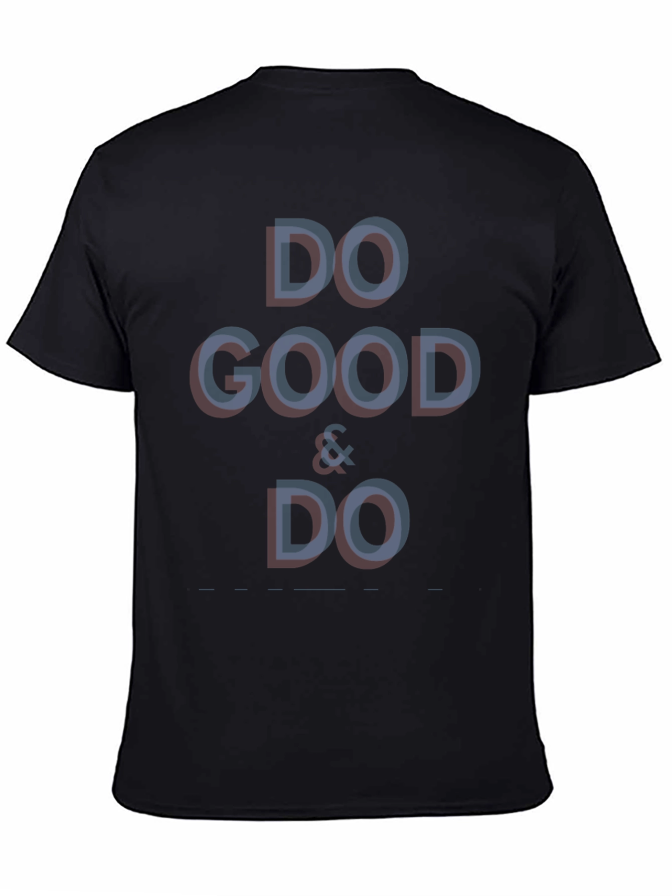 Black Do Good & Do T-Shirt -  Stylish Casual Tee view 4