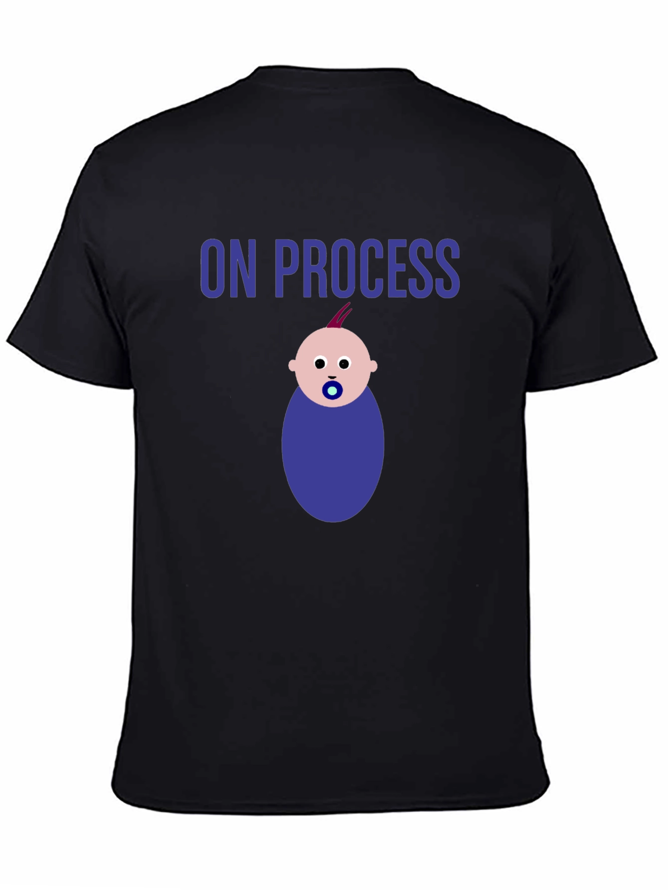 Black On Process Baby T-Shirt view 4