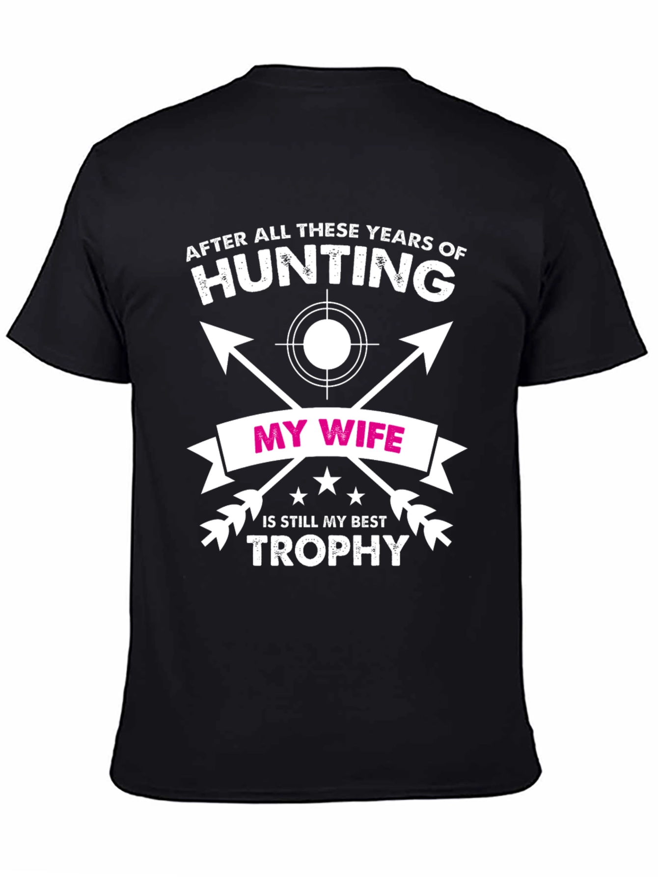 Black Hunting Wife Trophy Graphic Tee view 4