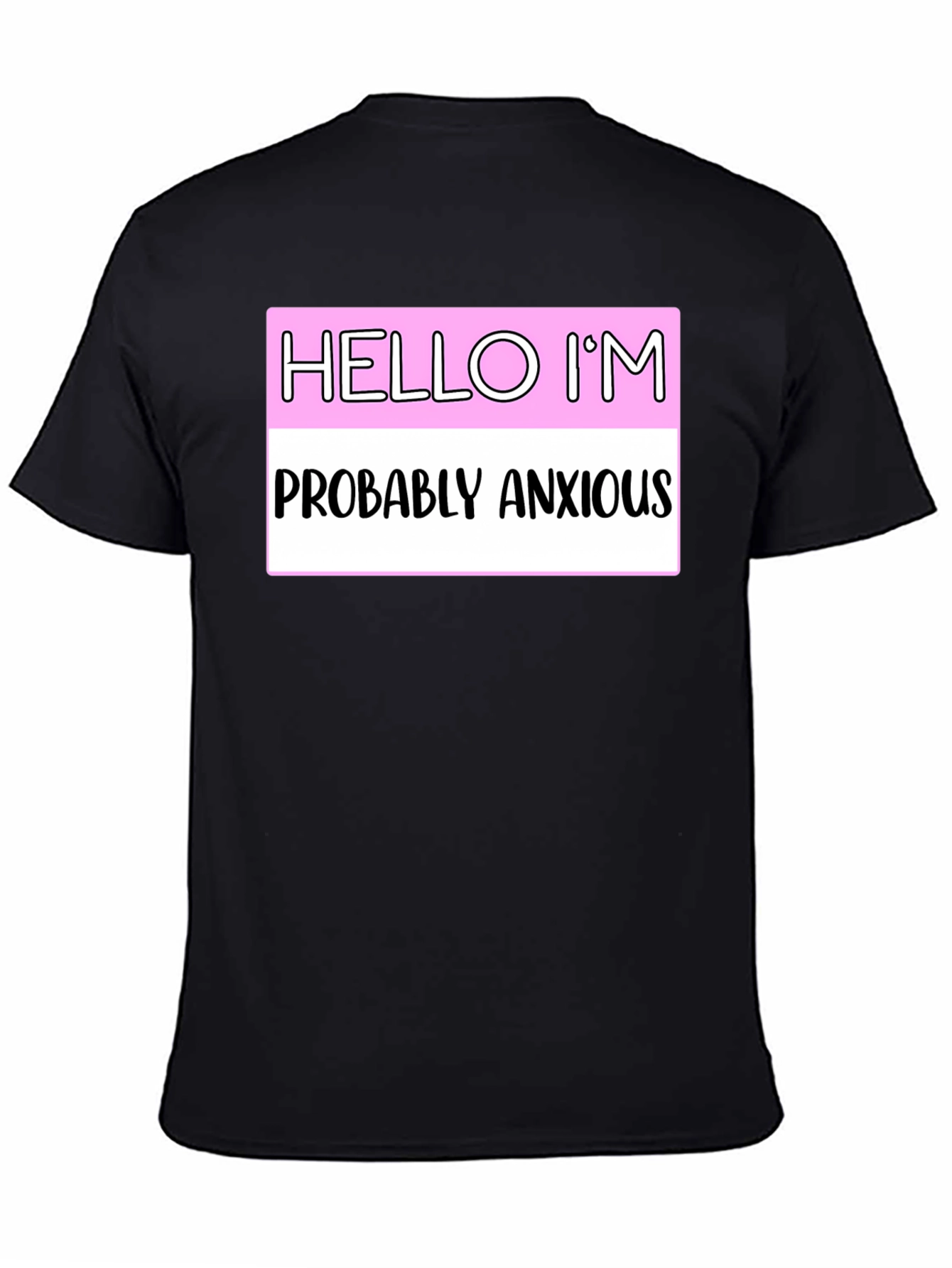 Black Anxious Introvert Graphic Tee - Express Yourself! view 4