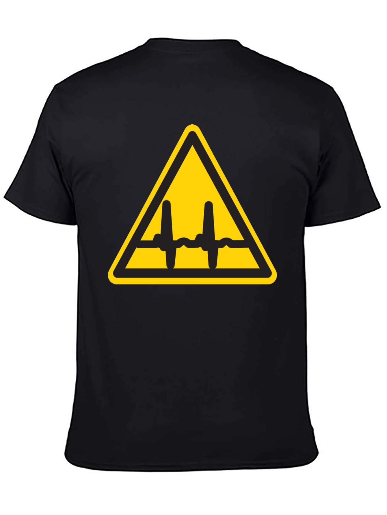 Black Voltage Hazard Graphic Tee - Black view 4