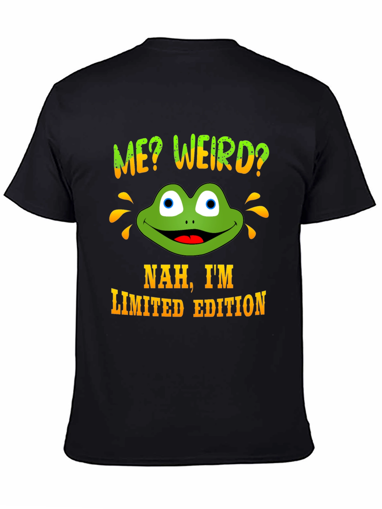 Black Me Weird? Frog Graphic Novelty Tee view 4
