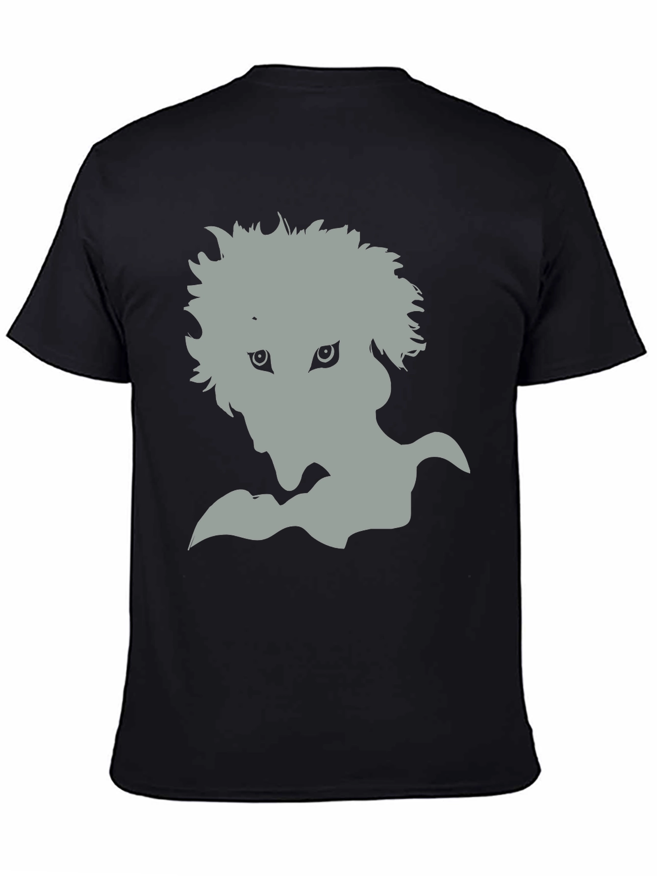 Black Mystery Creature Graphic Tee - Black view 4