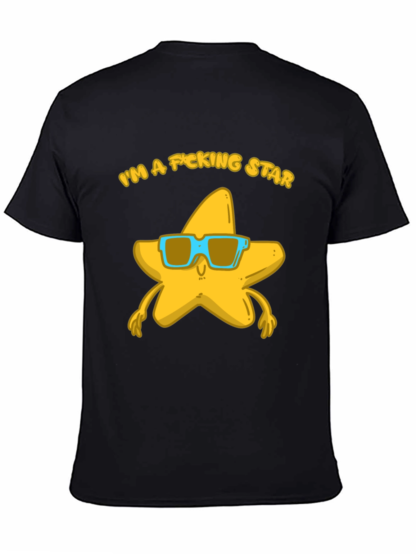 Black I'm a F*cking Star Graphic Tee view 4