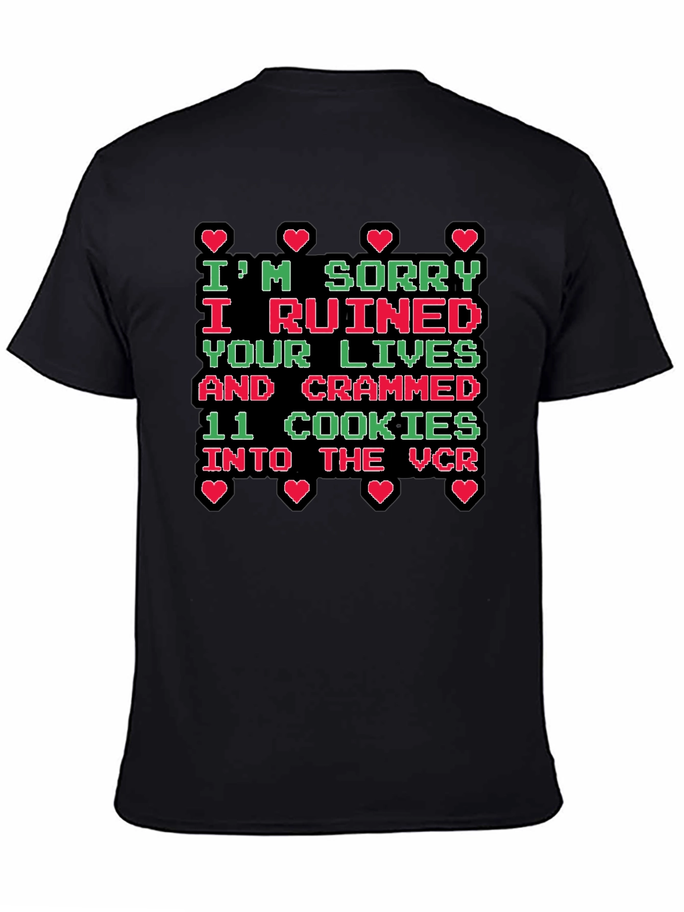 Black I'm Sorry Funny Graphic Tee view 4